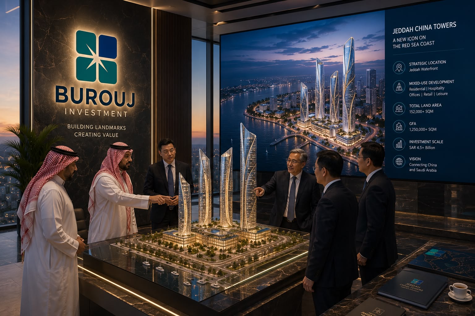 China Business Towers — Jeddah waterfront rendering